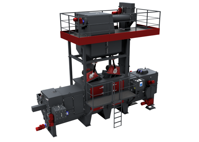 Springs shot peening machine